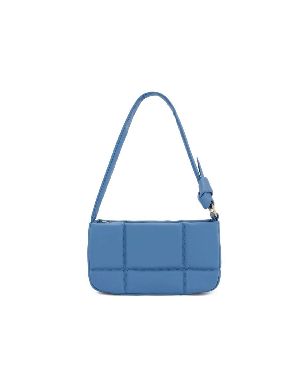 Orange Cube Blue Square Stitch Cushion Shoulder Bag