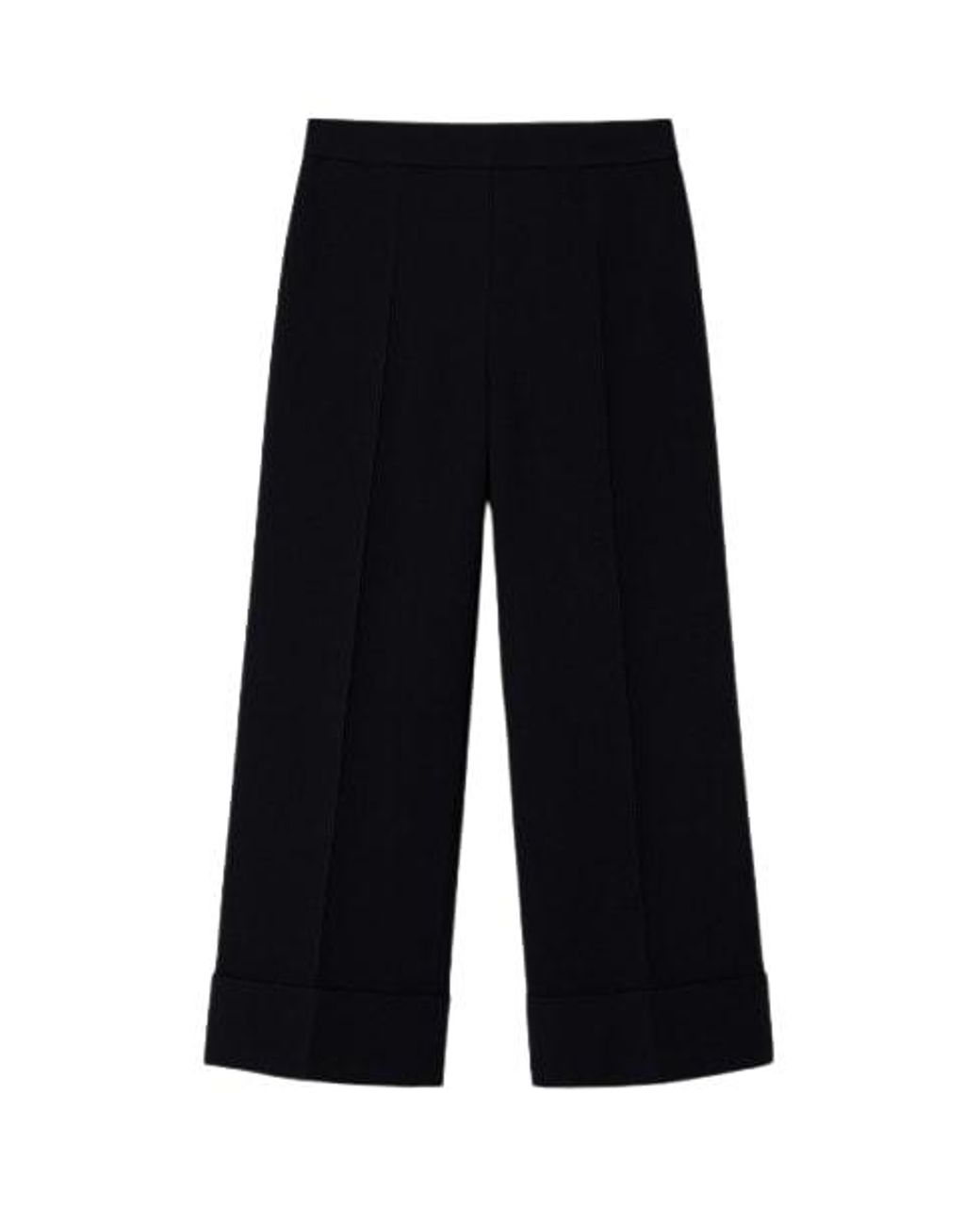 Conquista Blue Culottes With Turn Up