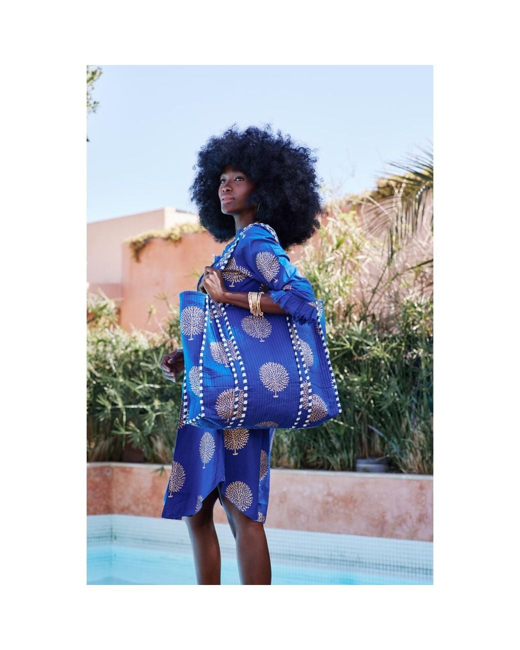 At Last Blue Cotton Annabel Tunic