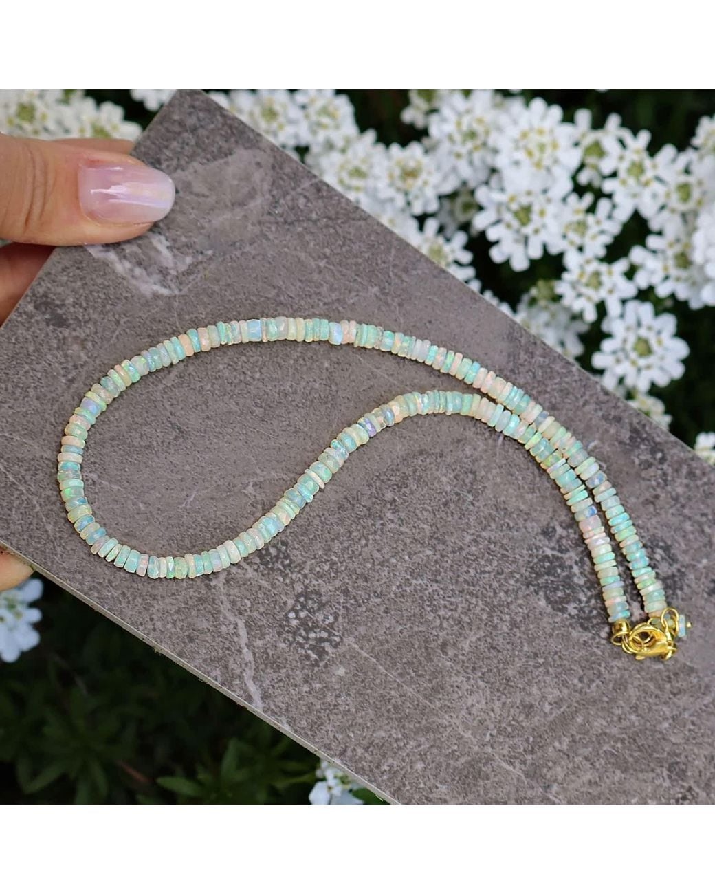 Mineralgems•Studio Blue Ethiopian Welo Opal Choker