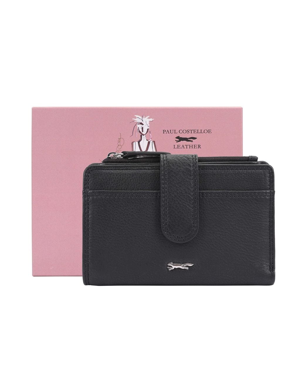 Paul Costelloe Pink Moija Leather Purse