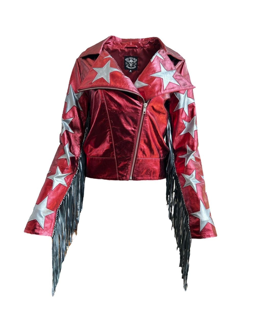 Any Old Iron Red Metallic Hell For Leather Moto