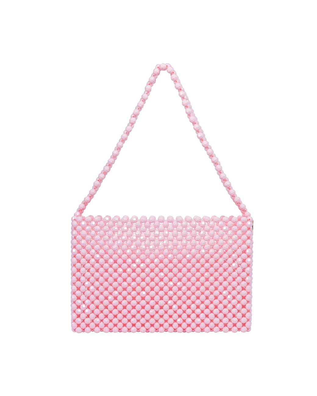 Tillie Beads Pink Color Pop Beaded Shoulder Bag