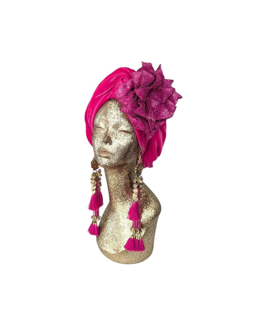 Julia Clancey Pink Cha Cha Cha Boom Hotty Dream Turban