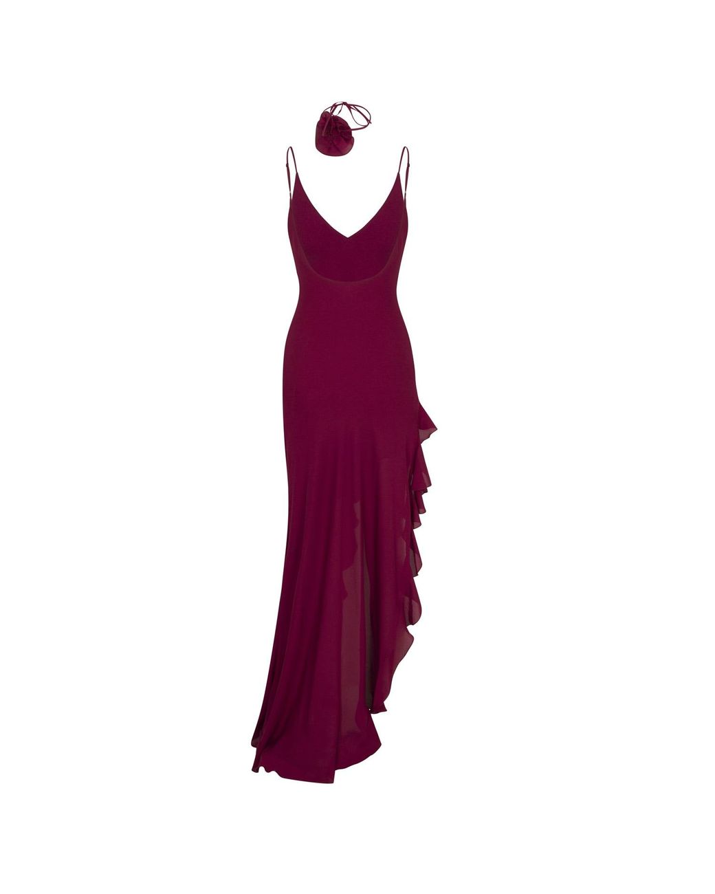 knee length dresses for ladies Dolce Life Backless Satin Maxi Dress Butter Selfie Leslie