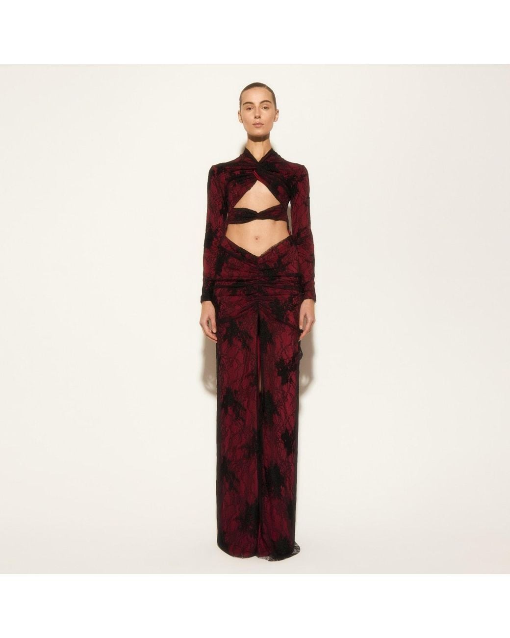 Herfetch Red Maxi Fetch Obbsession Dress-Burgundy