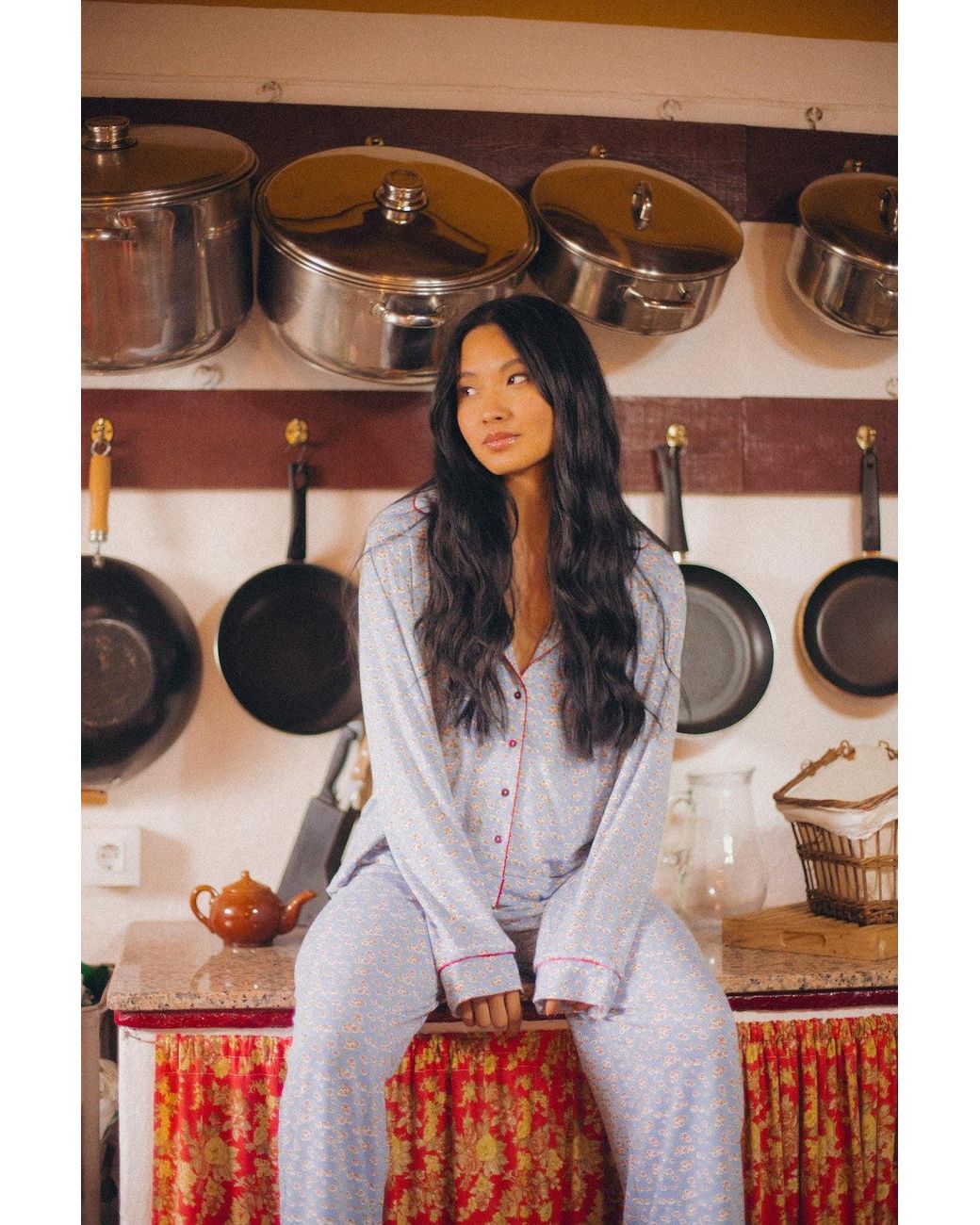 Wild Lovers Blue Edwina Pyjama Shirt
