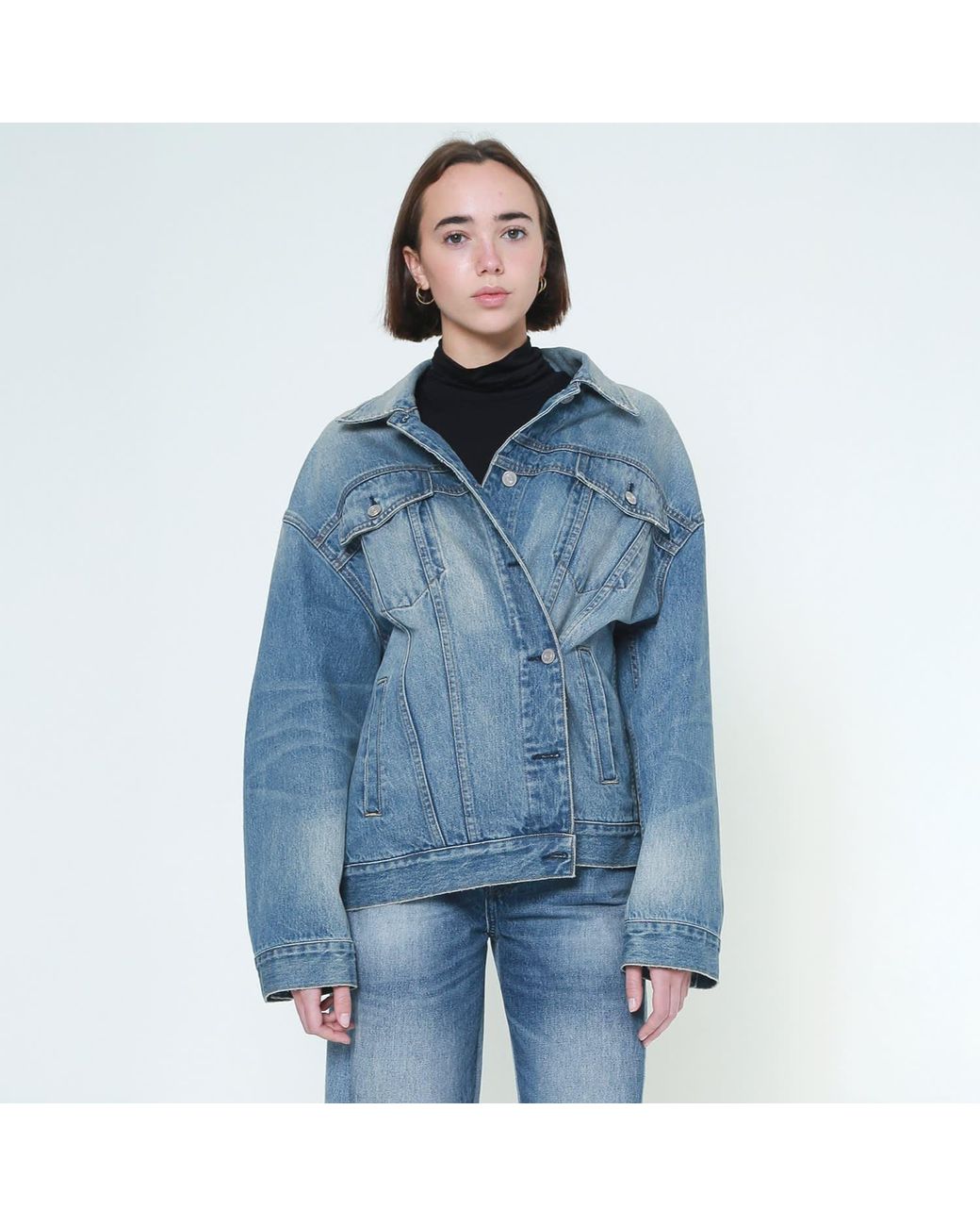 NOEND Blue Alexis Roomy Fit Jacket