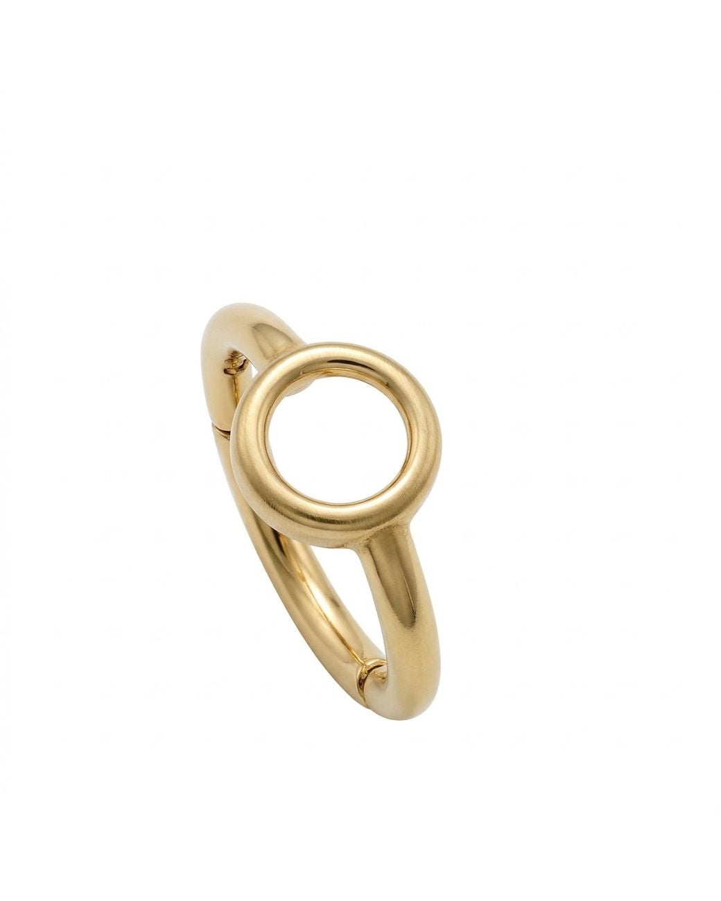 Zahav Jewelry Metallic 10K Solid 16G 8Mm Circular Clicker Hoop