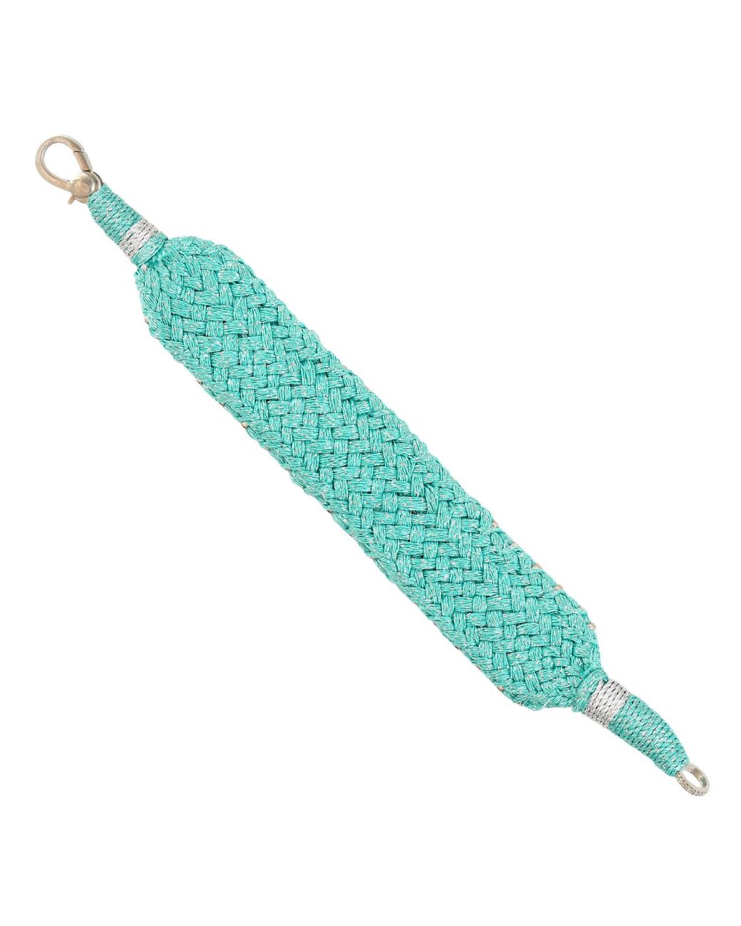 Artisan Green Emerald & Diamond Silk Bracelet