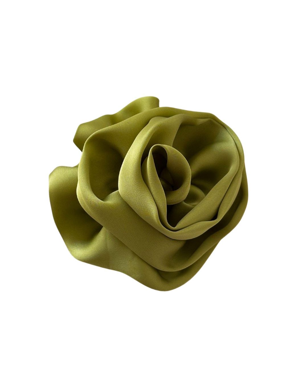 Sylk Green Flower Hair Clip