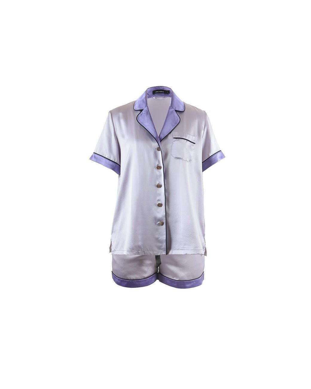 Emma Wallace Purple Hilary Shorty Set