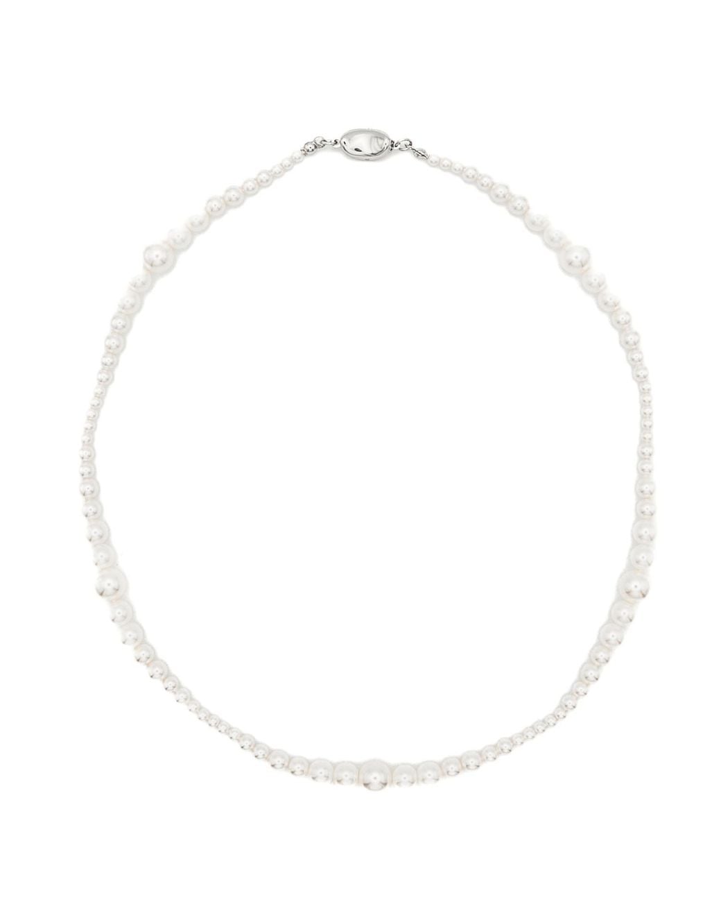Miss Cecilia White Millie Classic Pearl Necklace