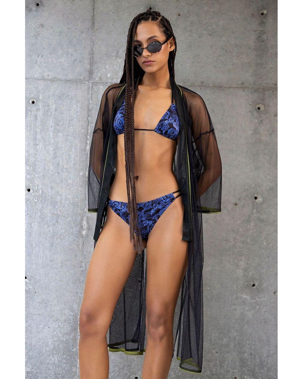 Monzlapur New York Blue Serpent Bikini