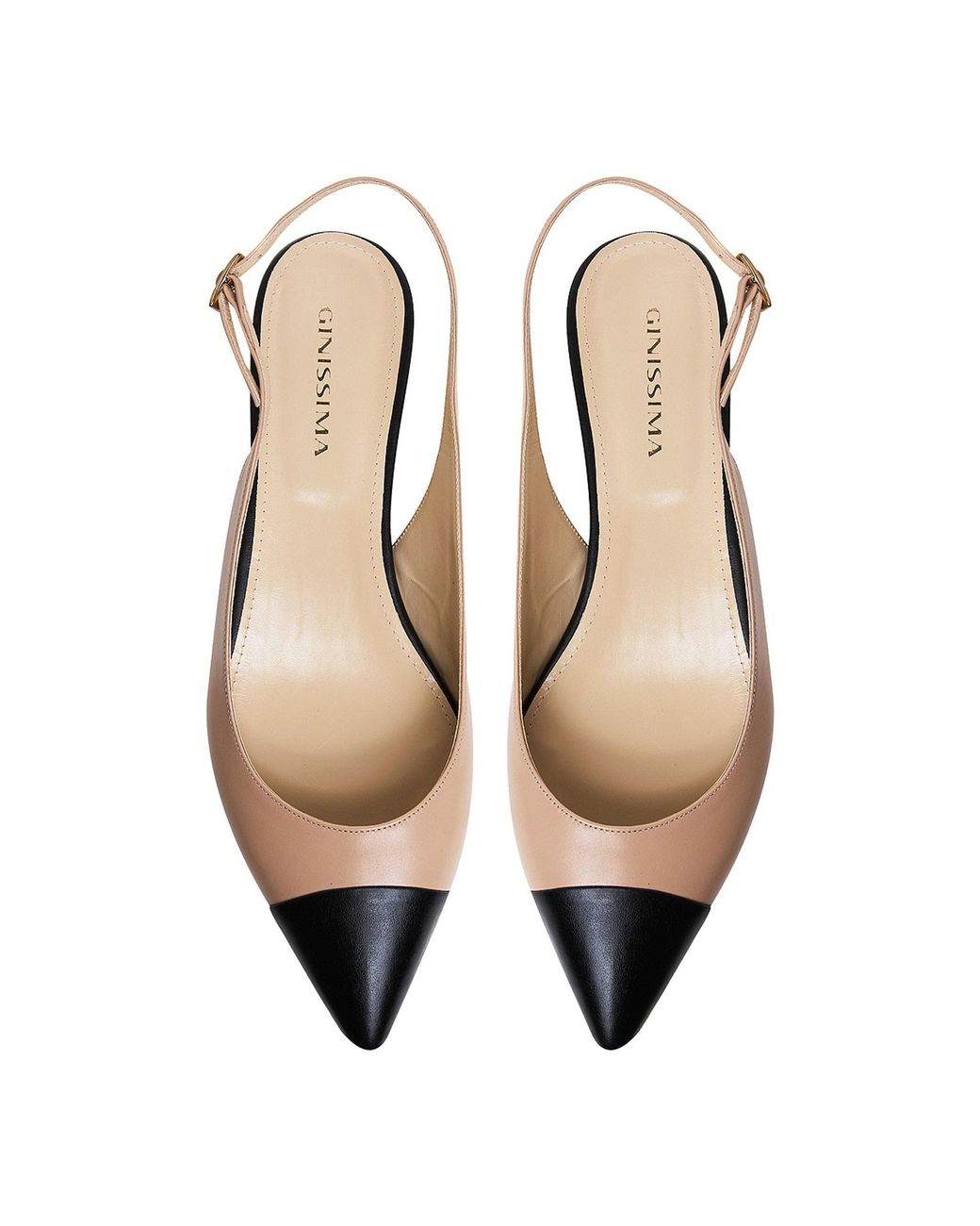 Ginissima Natural Neutrals Nude Alice Slingback Flats