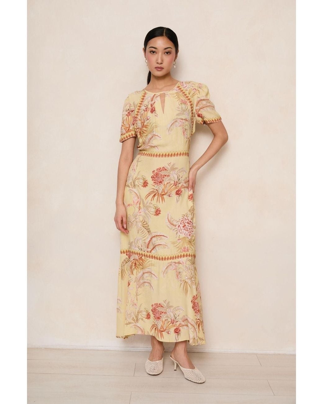 Raishma Metallic Mavis Floral Dress