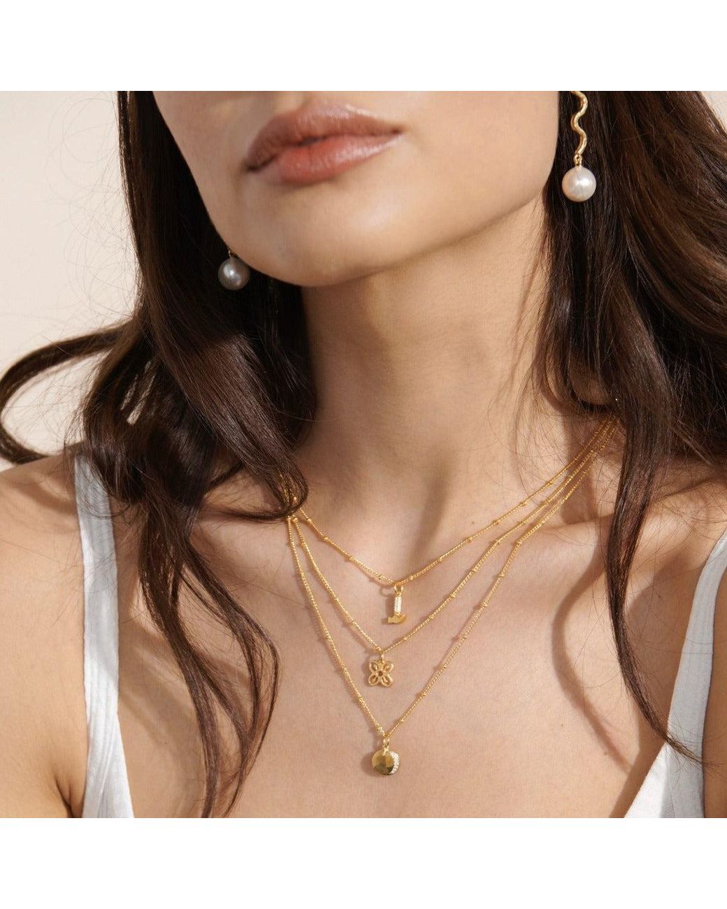 With Love Darling Metallic Bese Saka Necklace