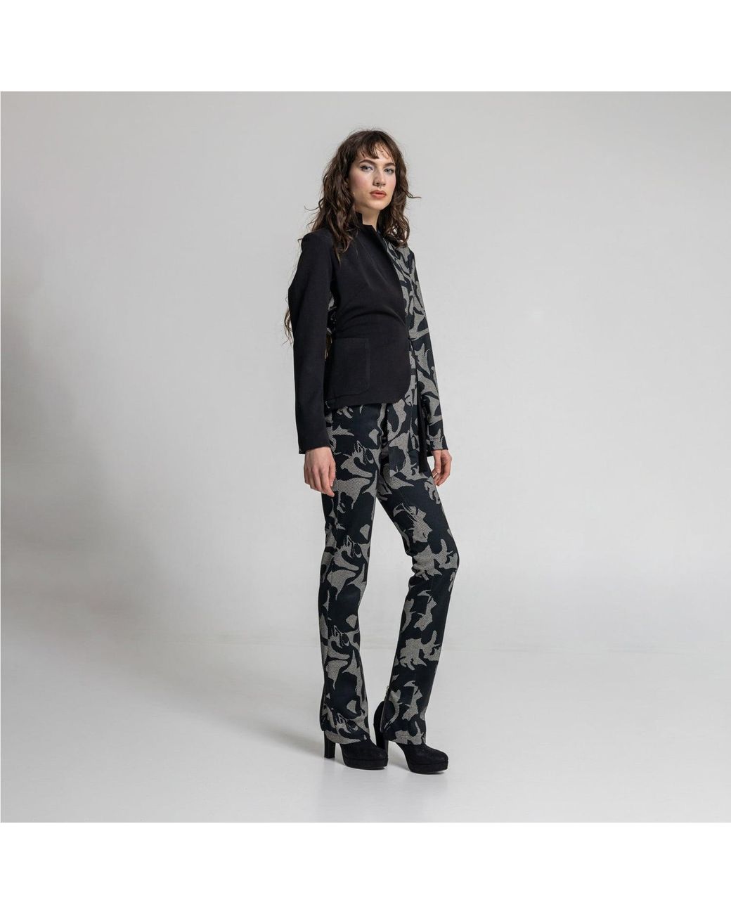 ARTISTA Black Tracey Asymmetric Jacket