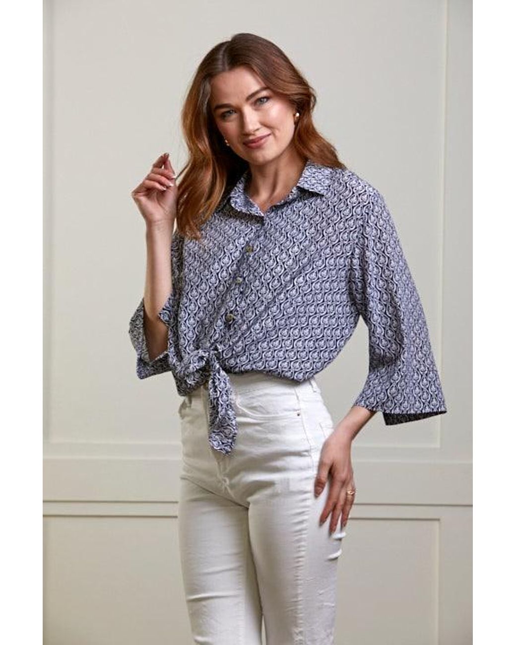 Guinea London Gray Pure Silk Summer Top
