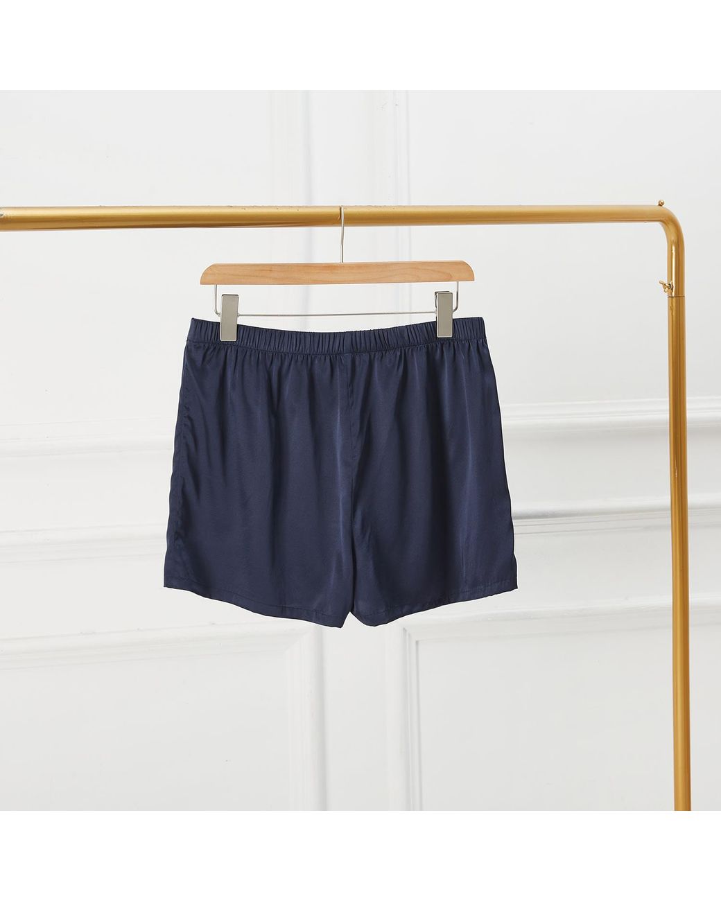 Soft Strokes Silk Blue Pure Mulberry Silk Boxers for men