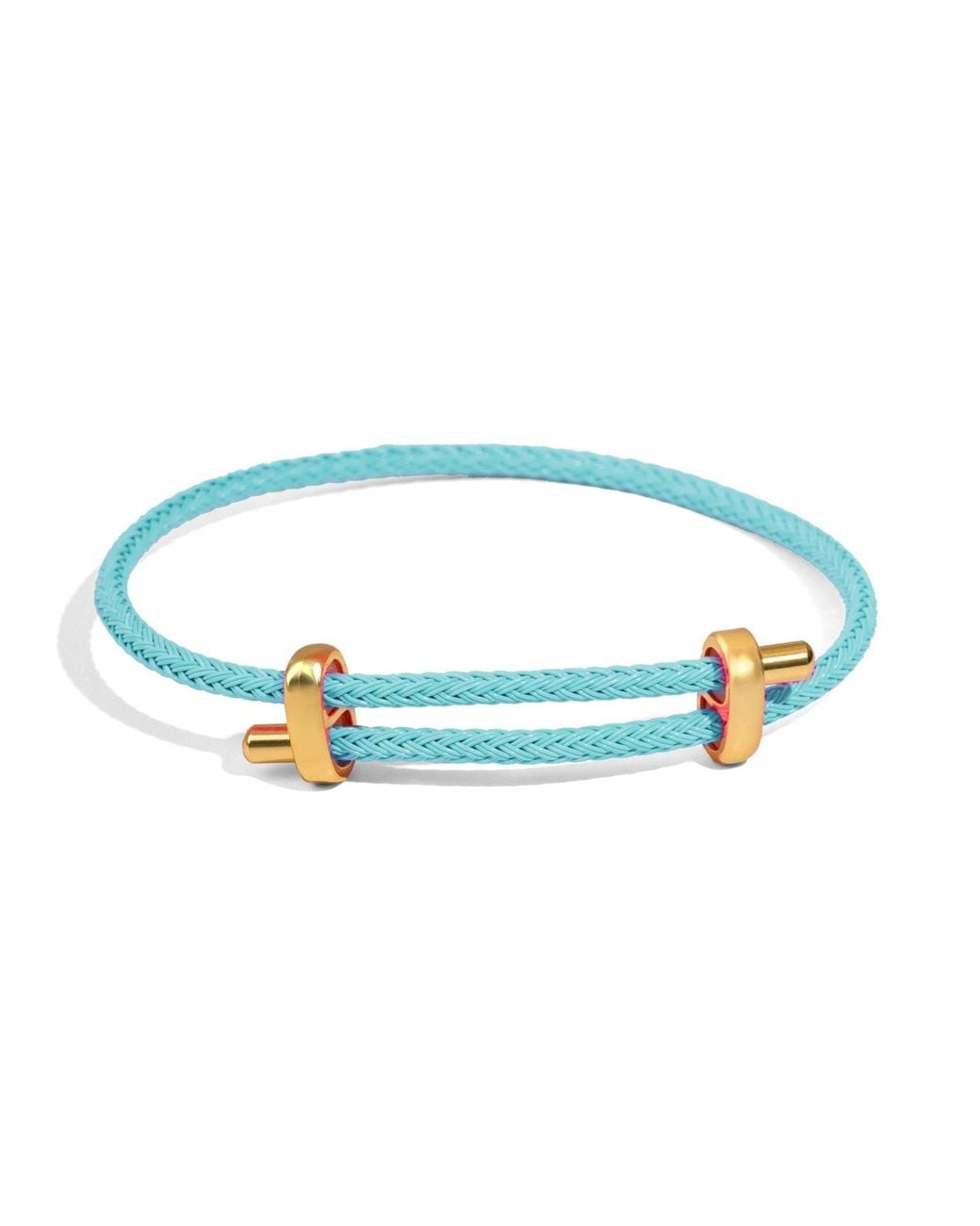 Ebru Jewelry Blue Glow Adjustable Rope Bracelet