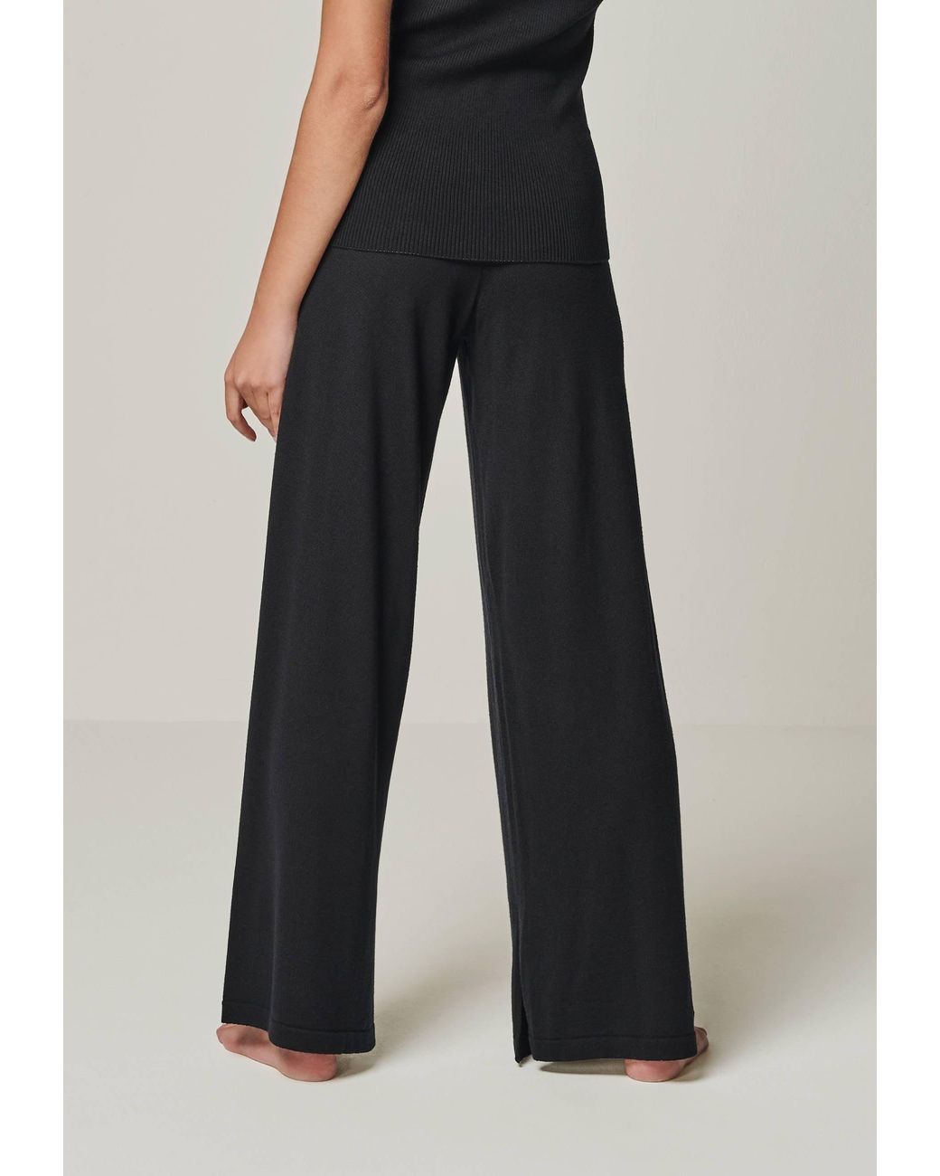 YOU LOOK PERFECT Blue Pants Bailey, Wide Lounge Pants For Ladies