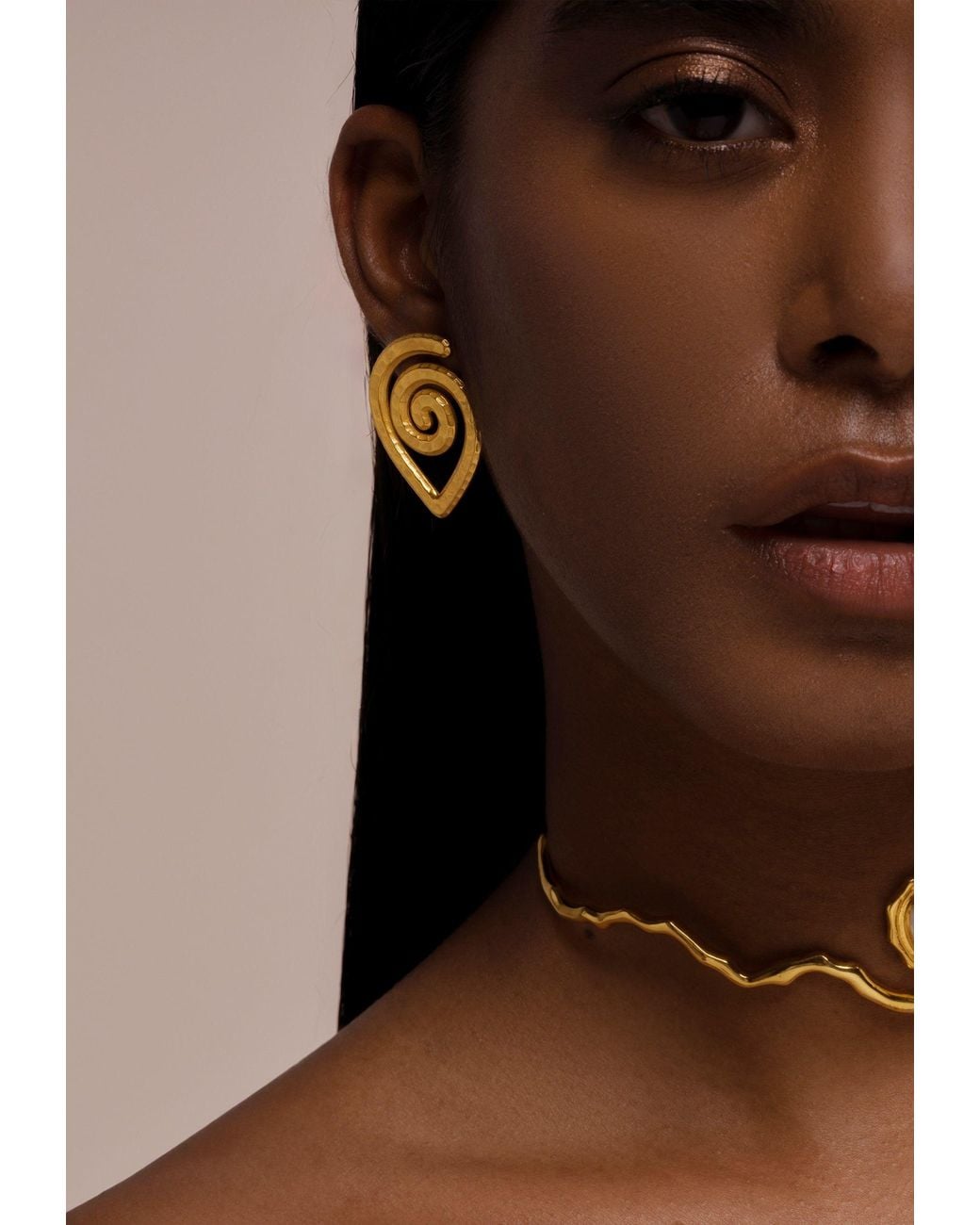 Lavani Jewels Metallic Spiral Earrings