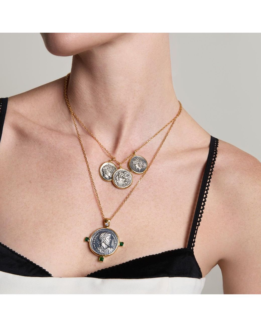 Ece London Metallic The Amyntas Coin Necklace
