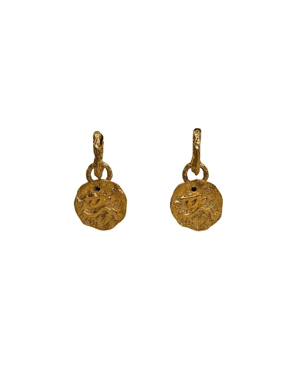 Claire Hill Designs Metallic Difficult Huggie Hoops