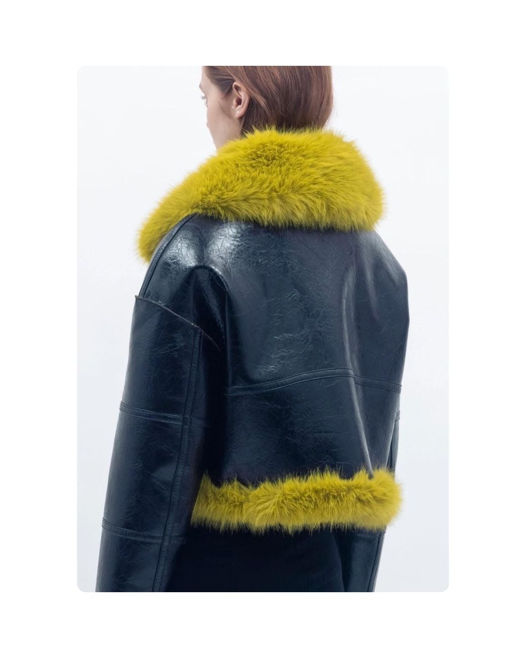 Jakke Black Aviator Cropped Jacket