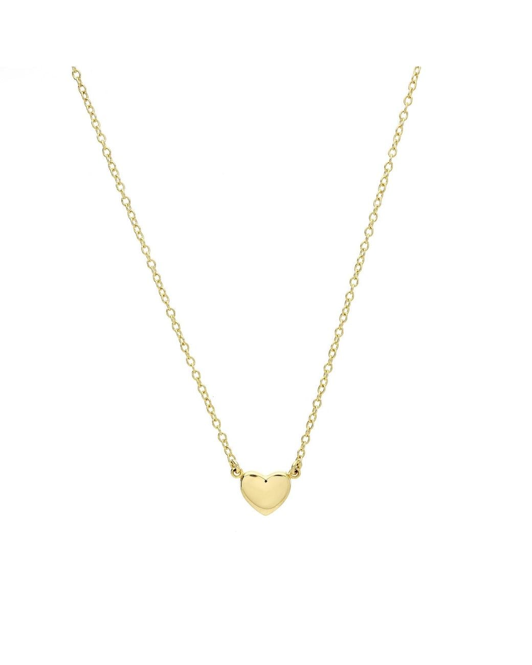 Auree Jewellery Metallic Verona Vermeil Full Heart Necklace