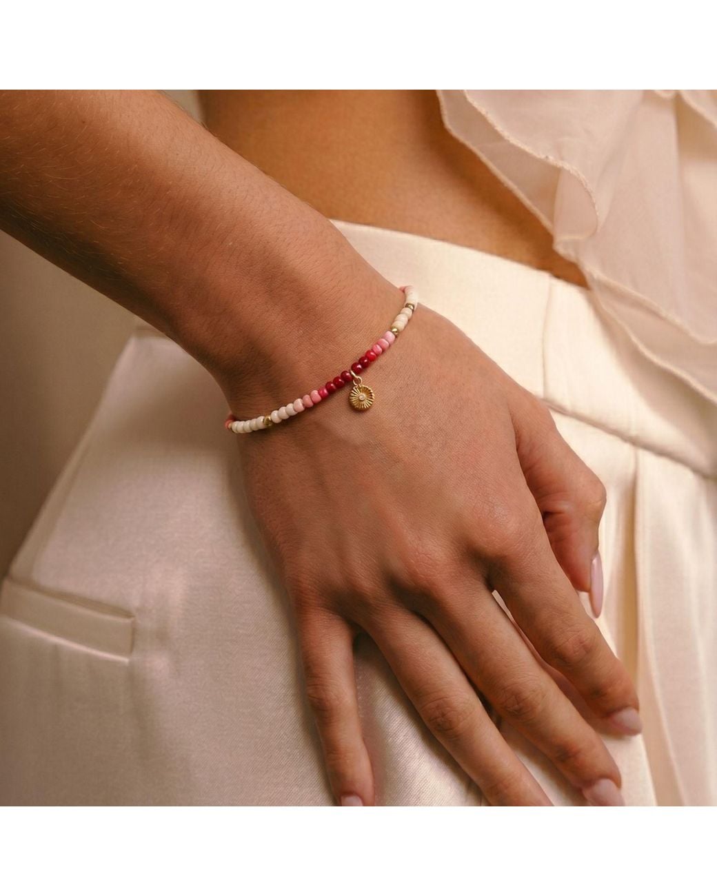 With Love Darling Metallic Innovation Beaded Bracelet