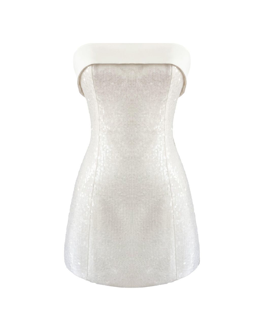 NAZLI CEREN White Martine Sequin Mini Dress