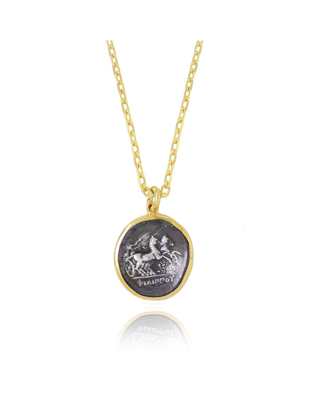 Ece London Metallic The Chariots Coin Necklace