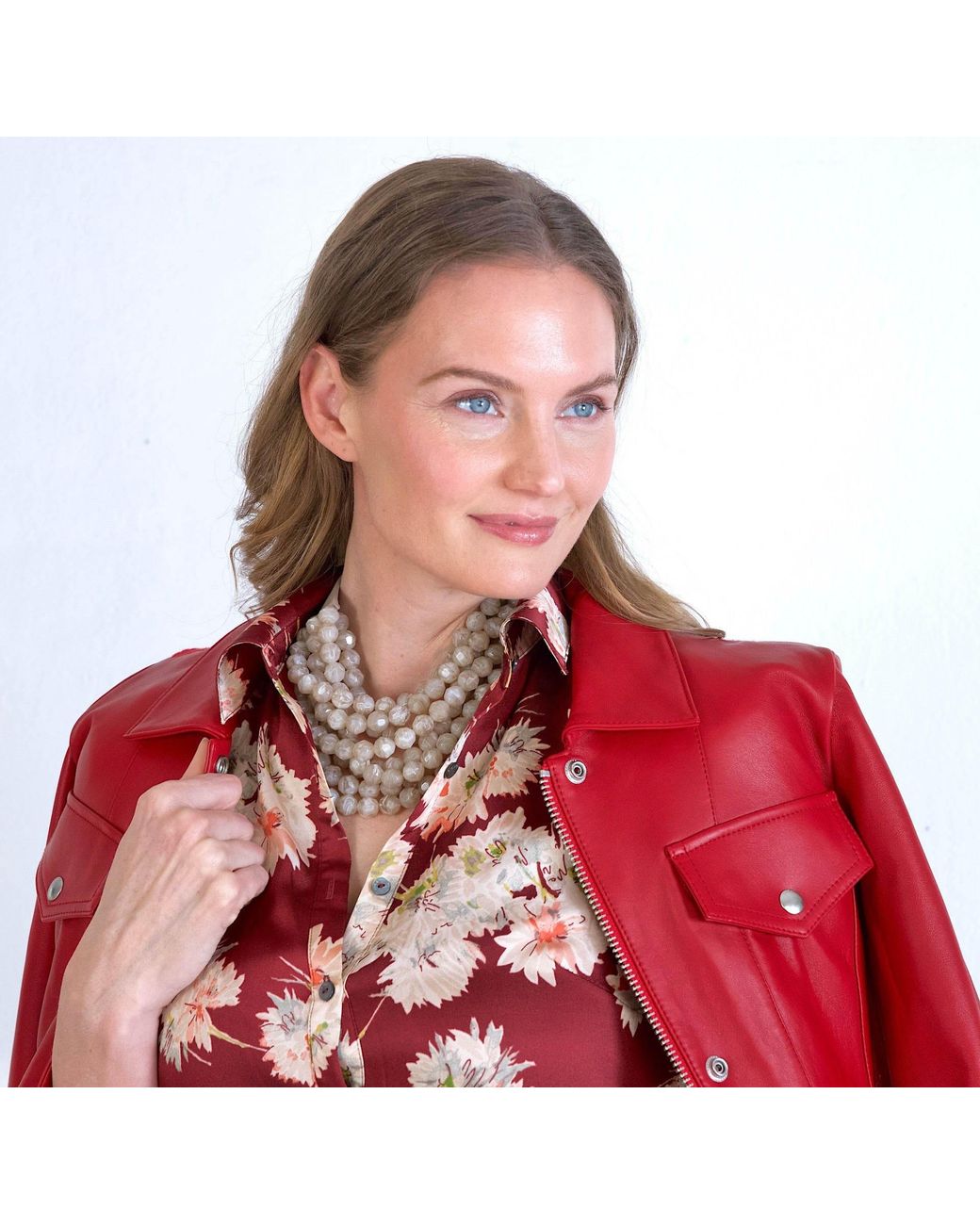 Fairchild Baldwin Natural Neutrals Bella Marble Champagne Necklace