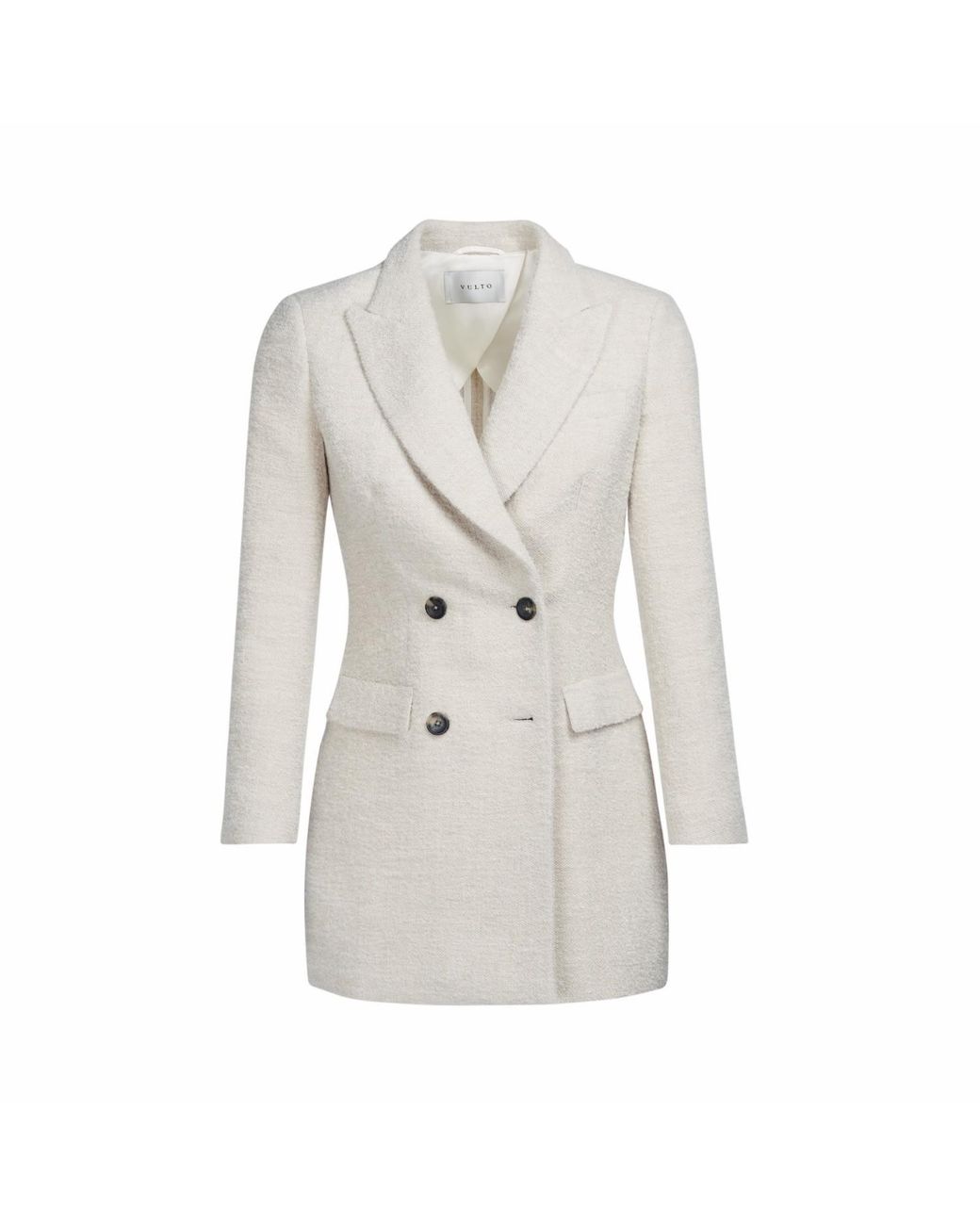 Vulto White Alpaca Silk Jacket
