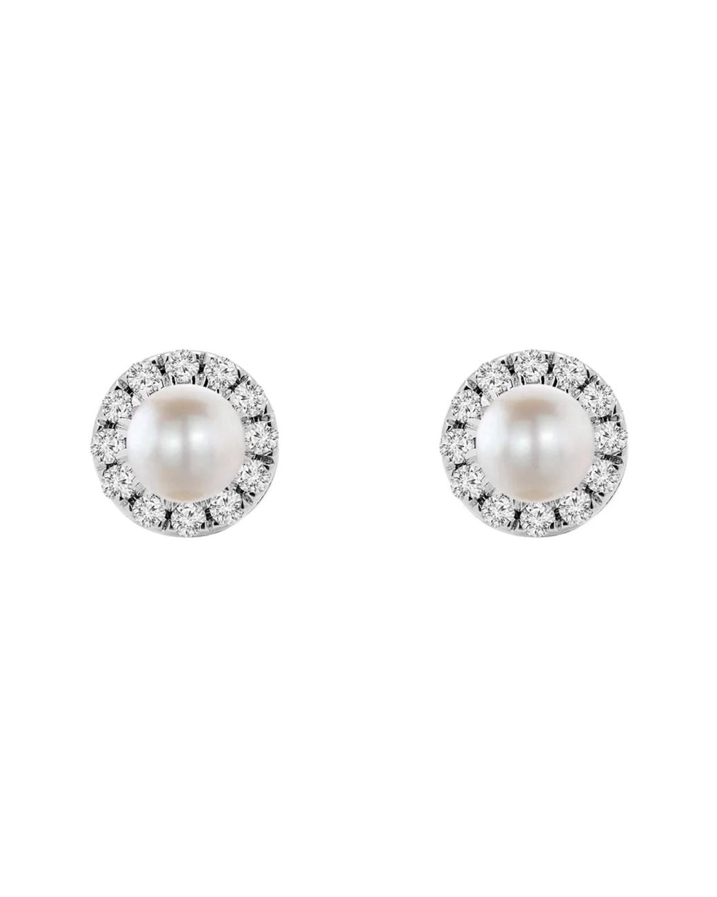 Augustine Jewels Metallic Birthstone Halo Earrings
