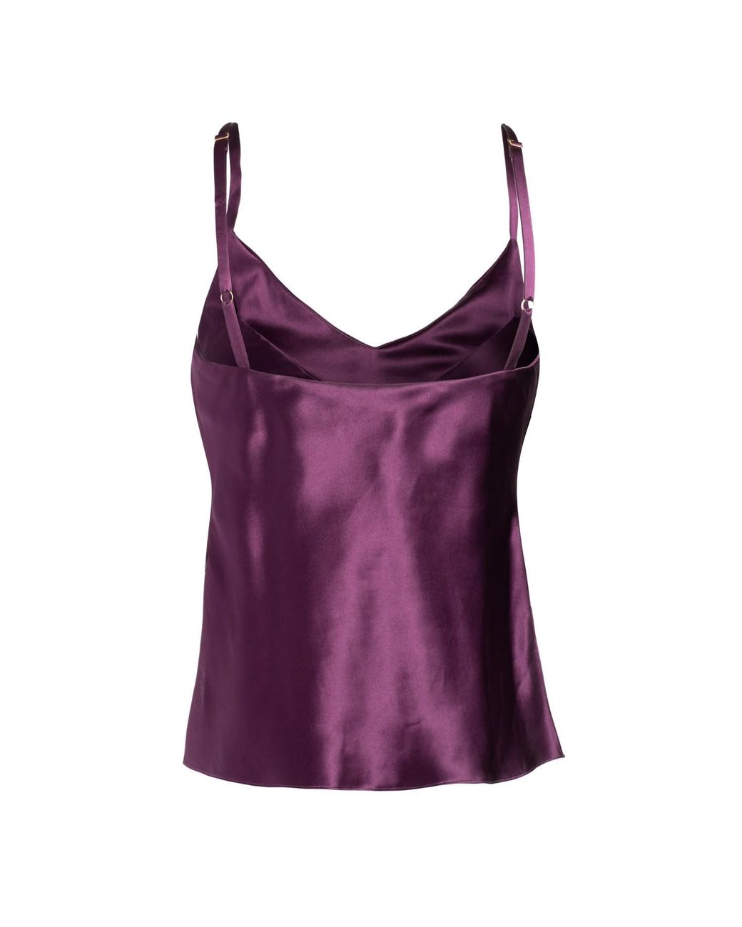 Je Mérite (I Deserve) Purple Silk Camisole