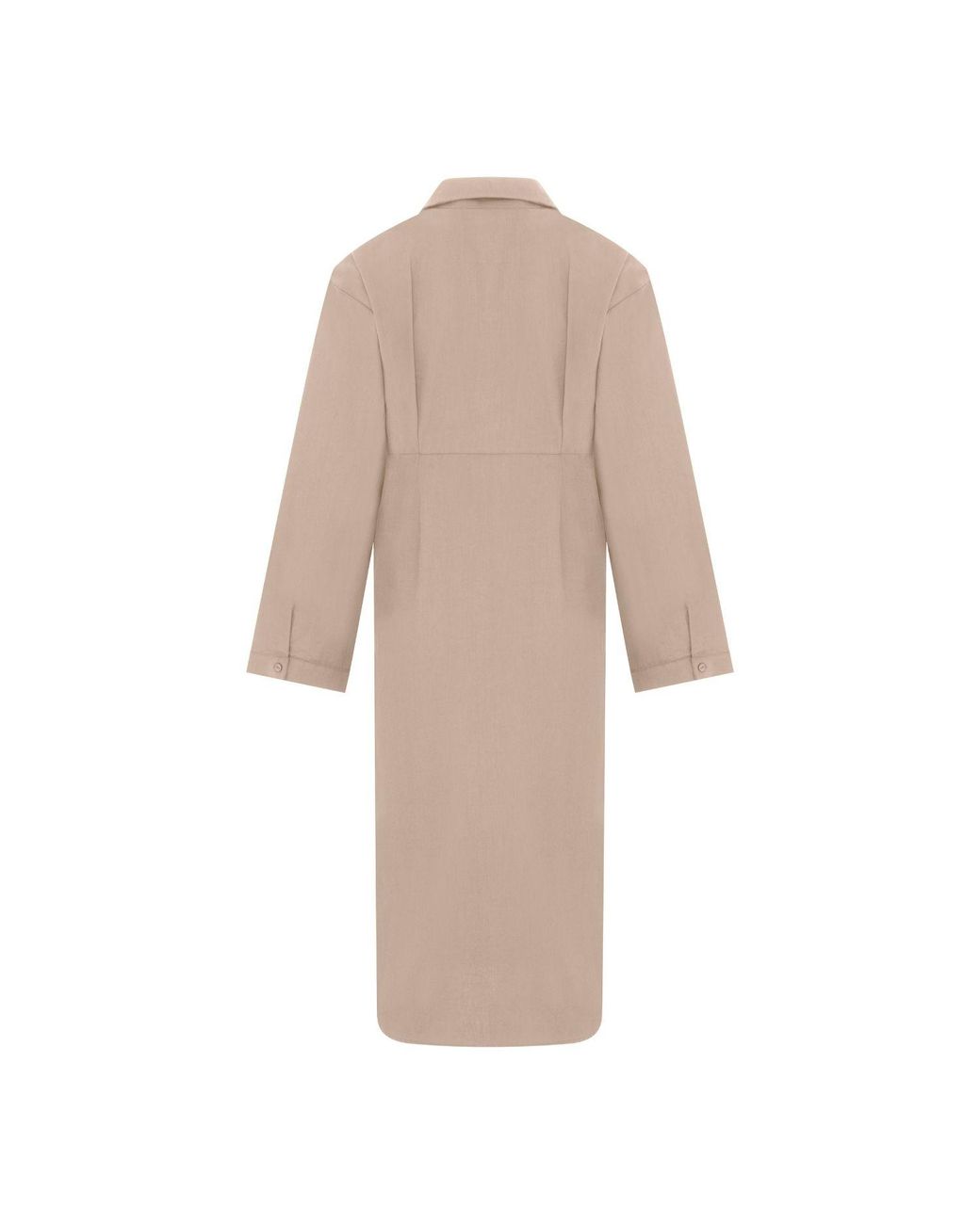 Thisisu Collection Natural Neutrals Jose Twist Shirt Dress