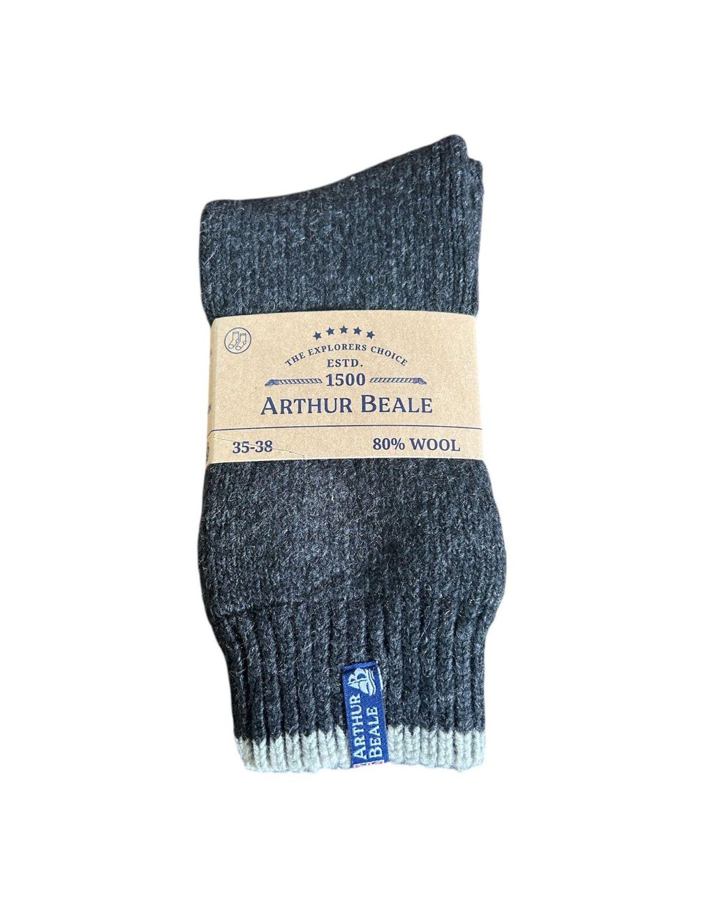 Arthur Beale Blue Explorer Socks for men