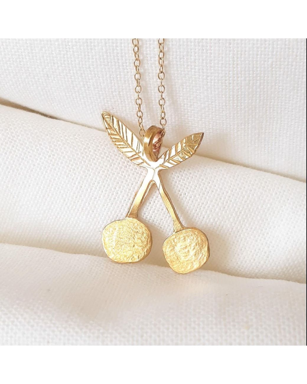 Lily Flo Jewellery Metallic Cherry Necklace
