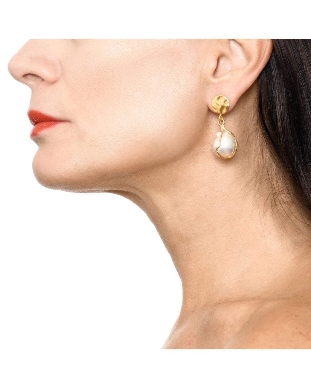 Addicted Metallic Perla Baroque Earrings