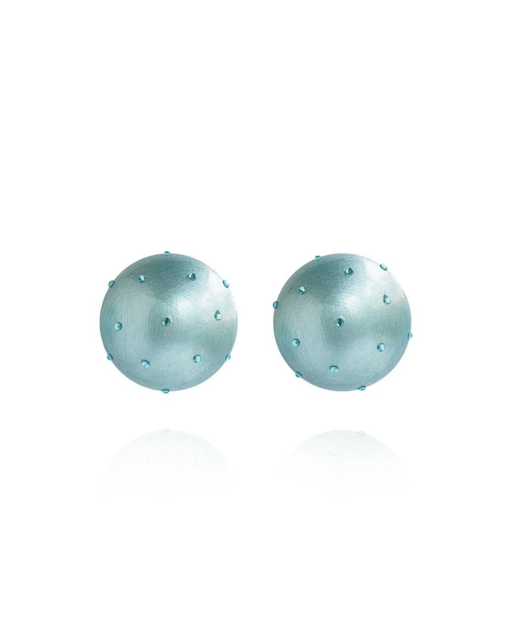 Saule Label Blue Gaia Midi Crystal Earrings