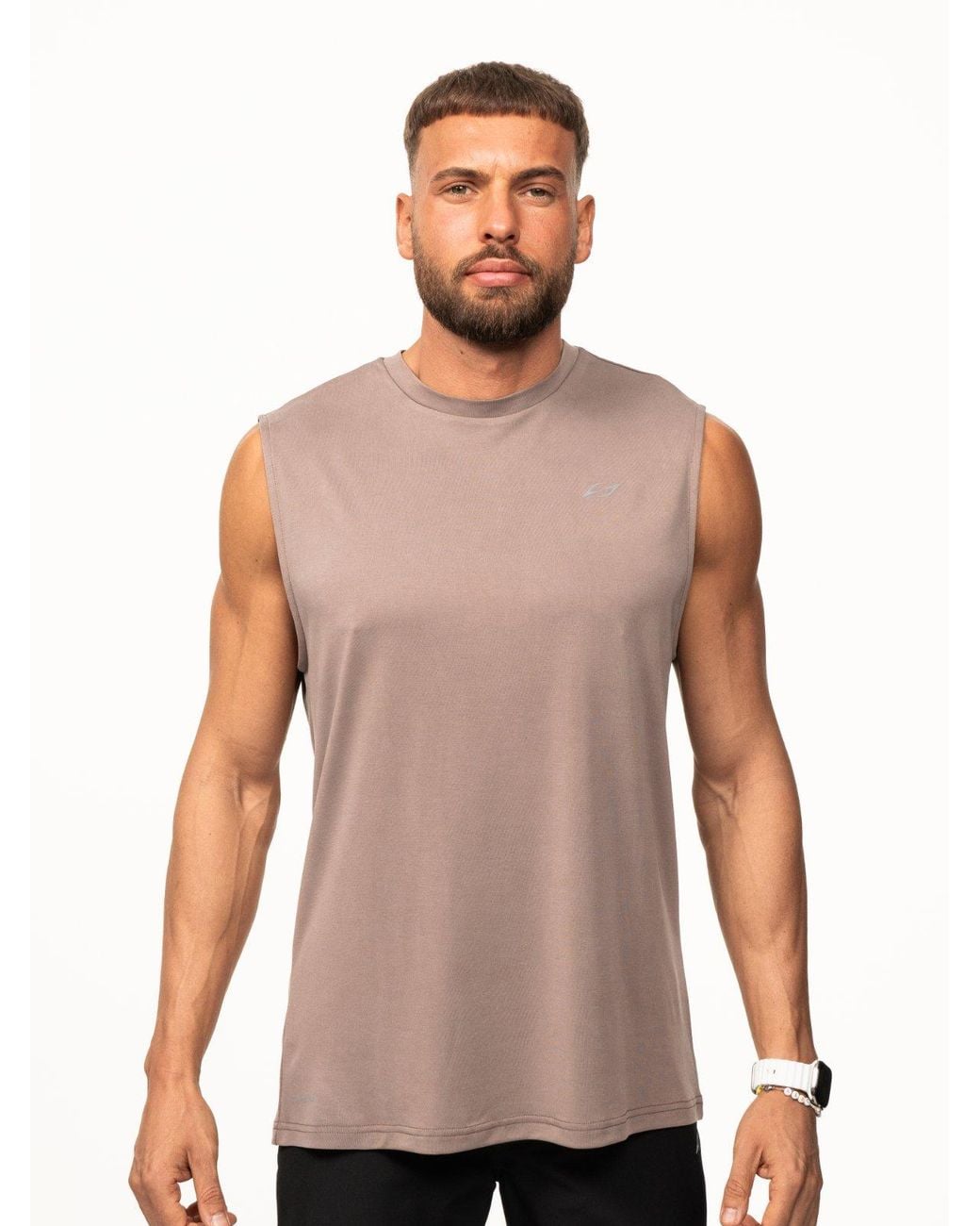 Saved Lab Brown Neutrals Tank for men