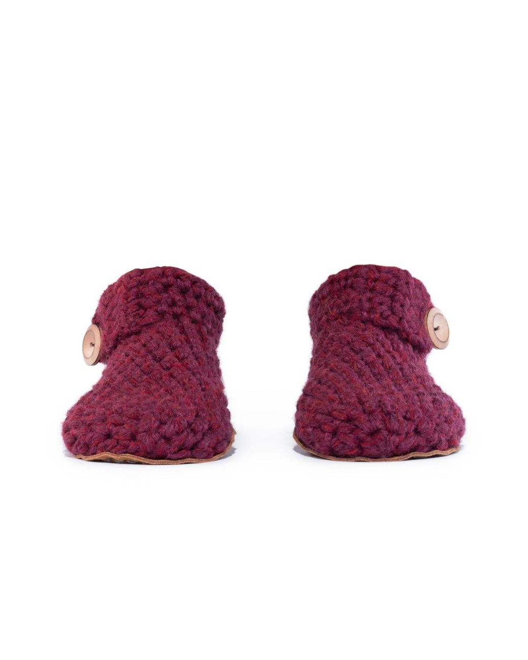 Kingdom of Wow Purple Cozy Ankle Boot Wool Slippers For