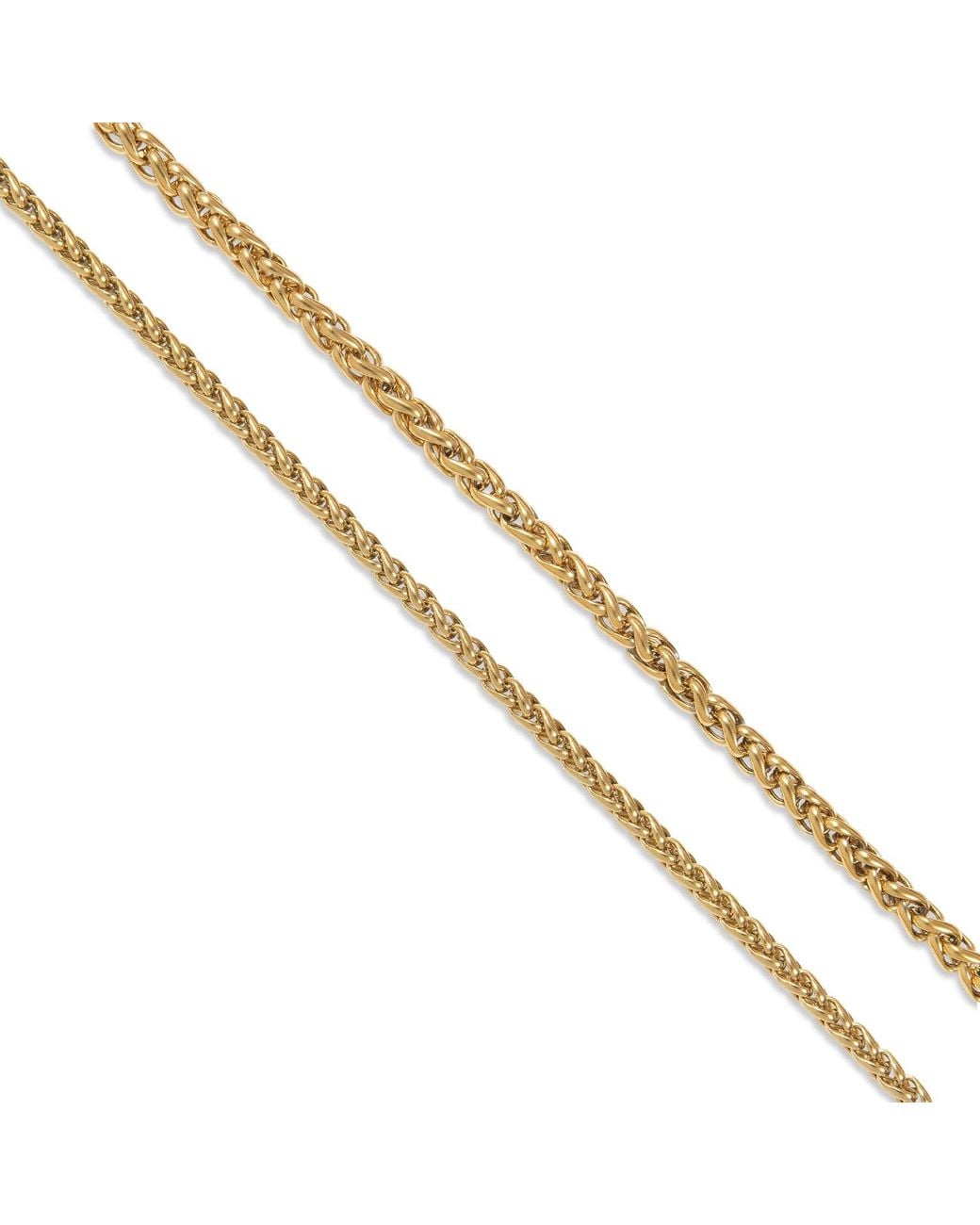 A Weathered Penny Metallic Weave Necklace