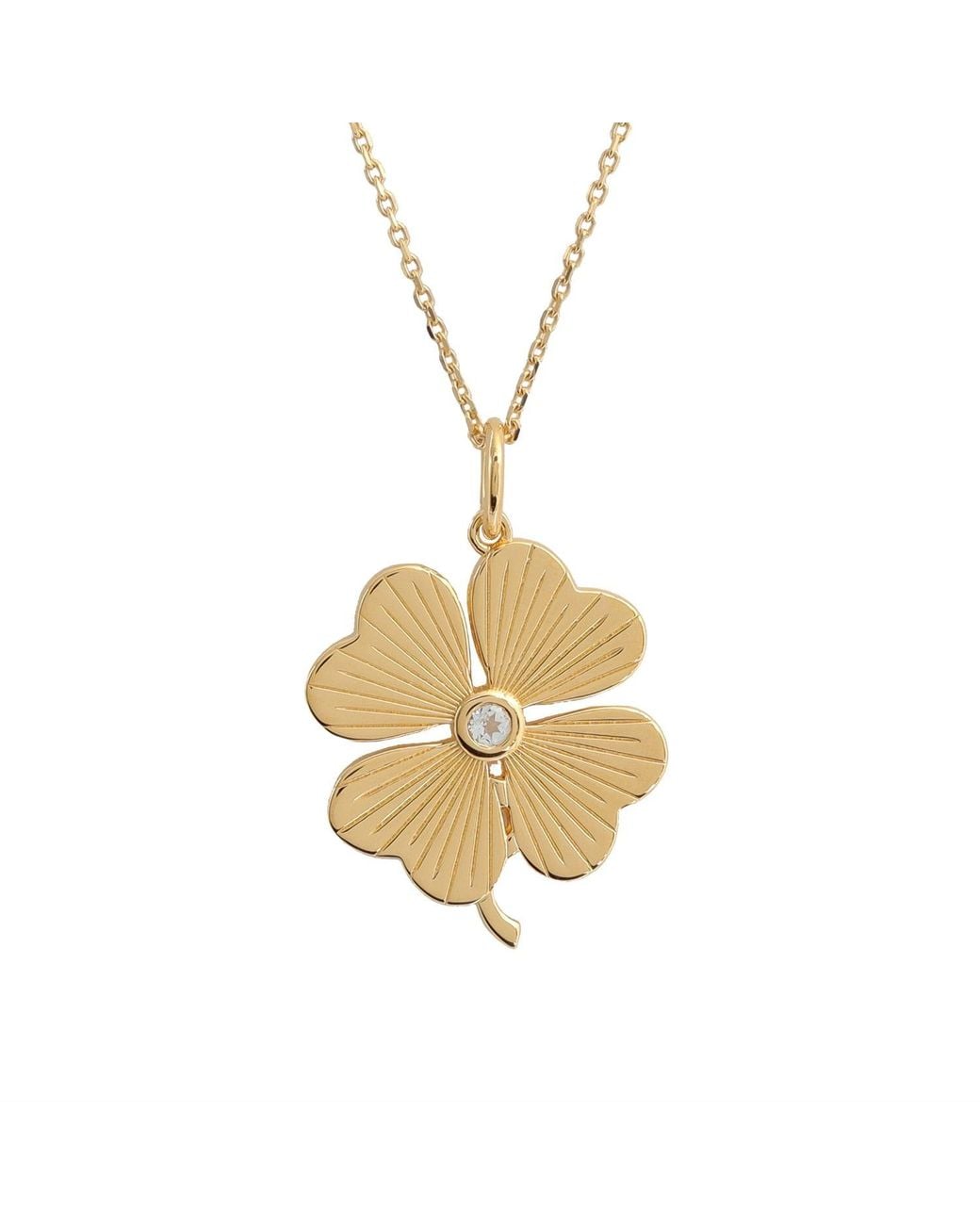 Hye Jane Jewelry Metallic Serene Clover Necklace