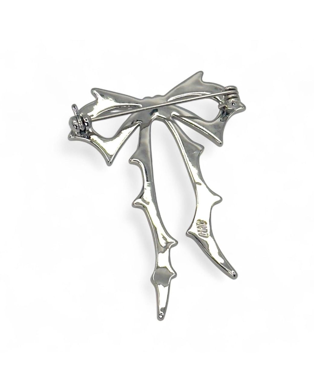 Jagged Halo Jewelry Metallic Carrie Bow Brooch