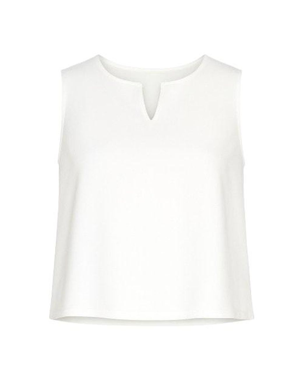 Conquista White Neutrals Sleeveless Top