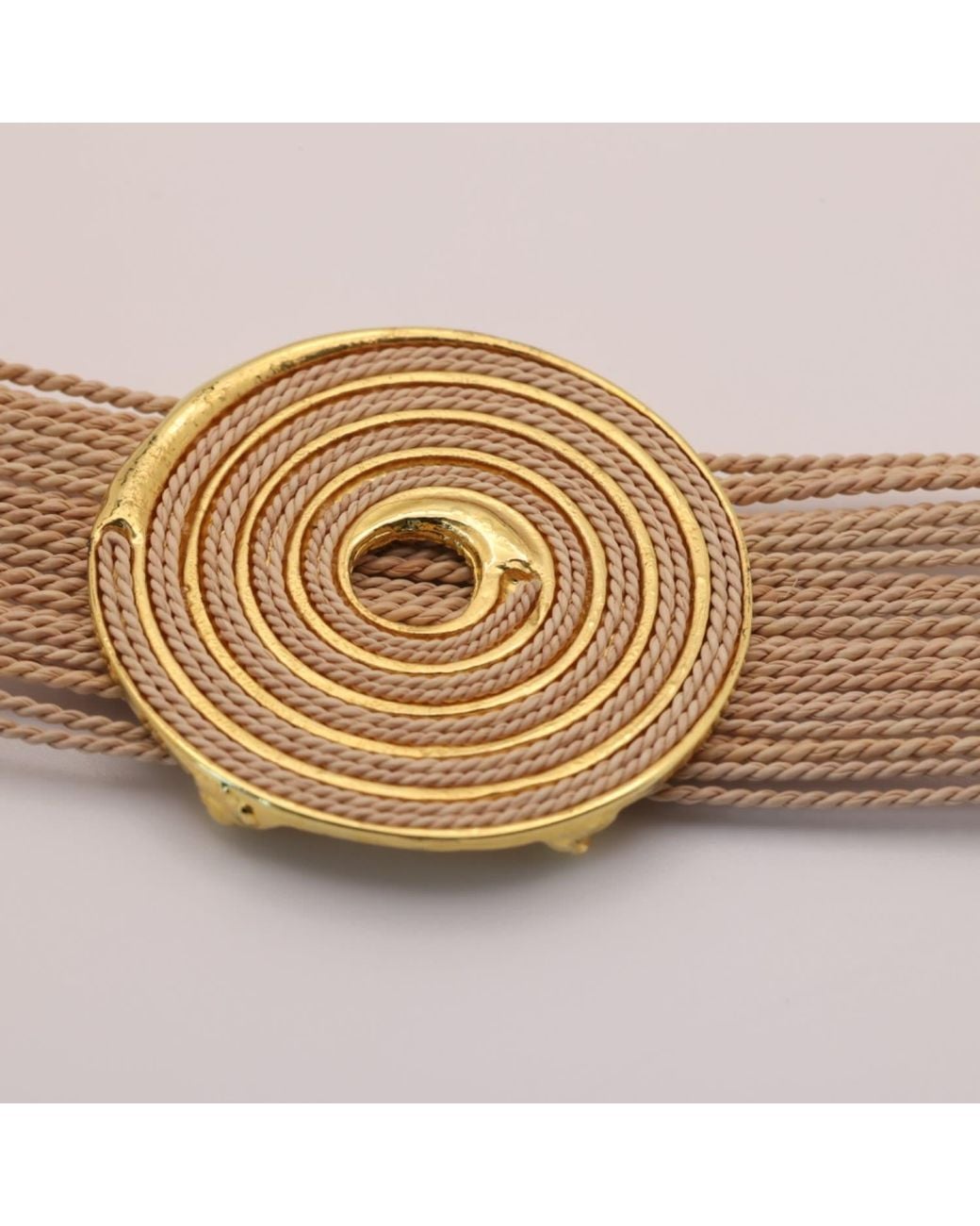 Nart Nature Making Art Metallic The Spiral Buriti Natural Fiber Bracelet